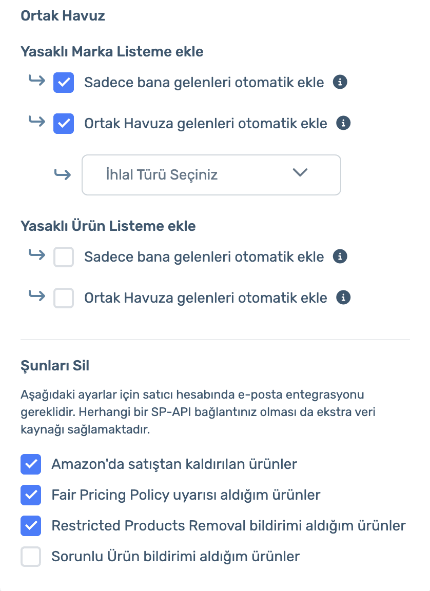 Shared Pool and "Remove These" settings