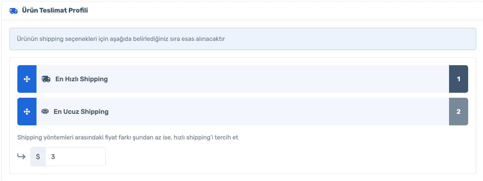 Product delivery profile