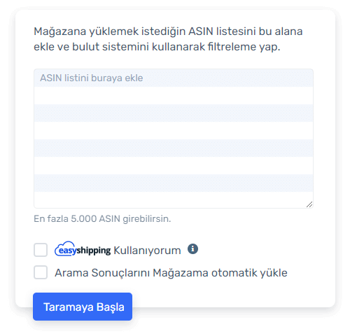 EasyCentral ile ürün arayın ve bulun